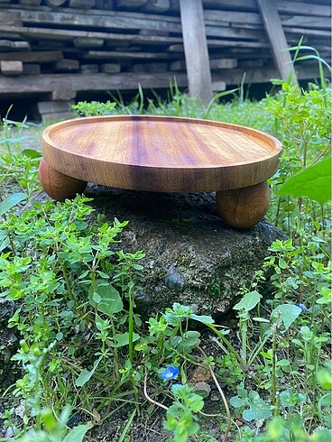 Beden haki Renk Top ayaklı sunumluk 21 cm
