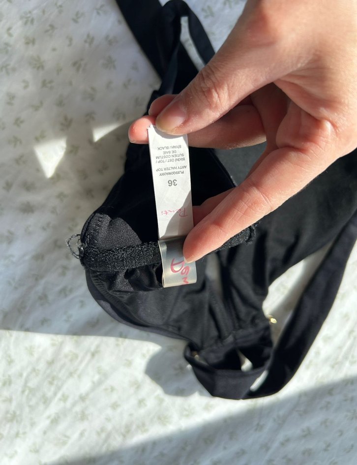 Siyah bikini üstü - Görsel 4