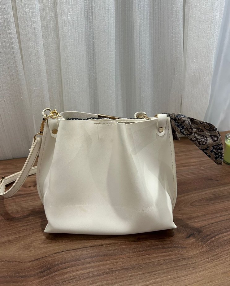 Beyaz Kadın Çanta - Görsel 2