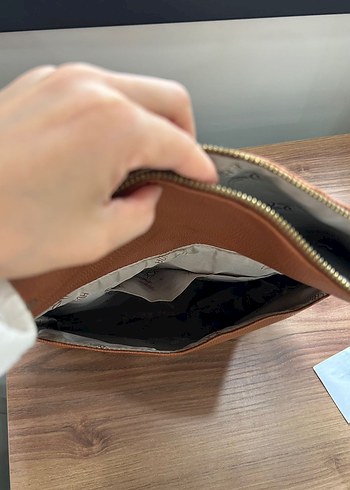 Kahverengi Deri Kadın Çanta - Görsel 6