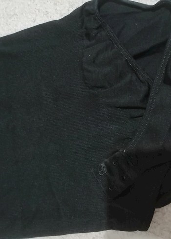 Siyah İnce Askılı Kadın Mayo korse - Görsel 3