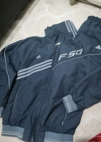 Adidas Erkek Gri Rahat Kesim Eşofman takımı - Görsel 2