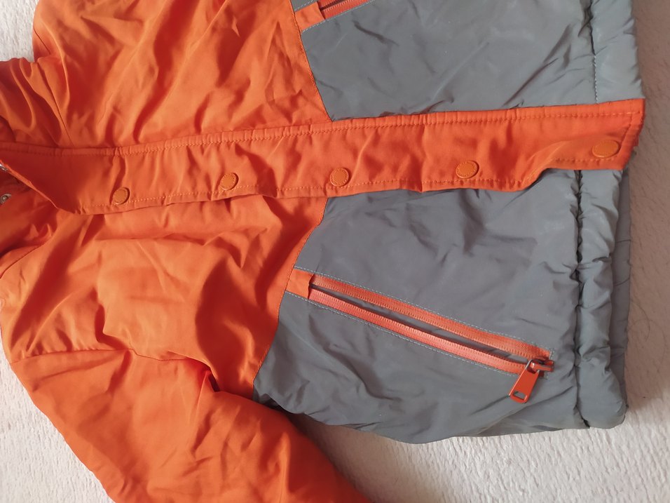 Gri Fermuarlı Erkek Çocuk Mont - Görsel 2