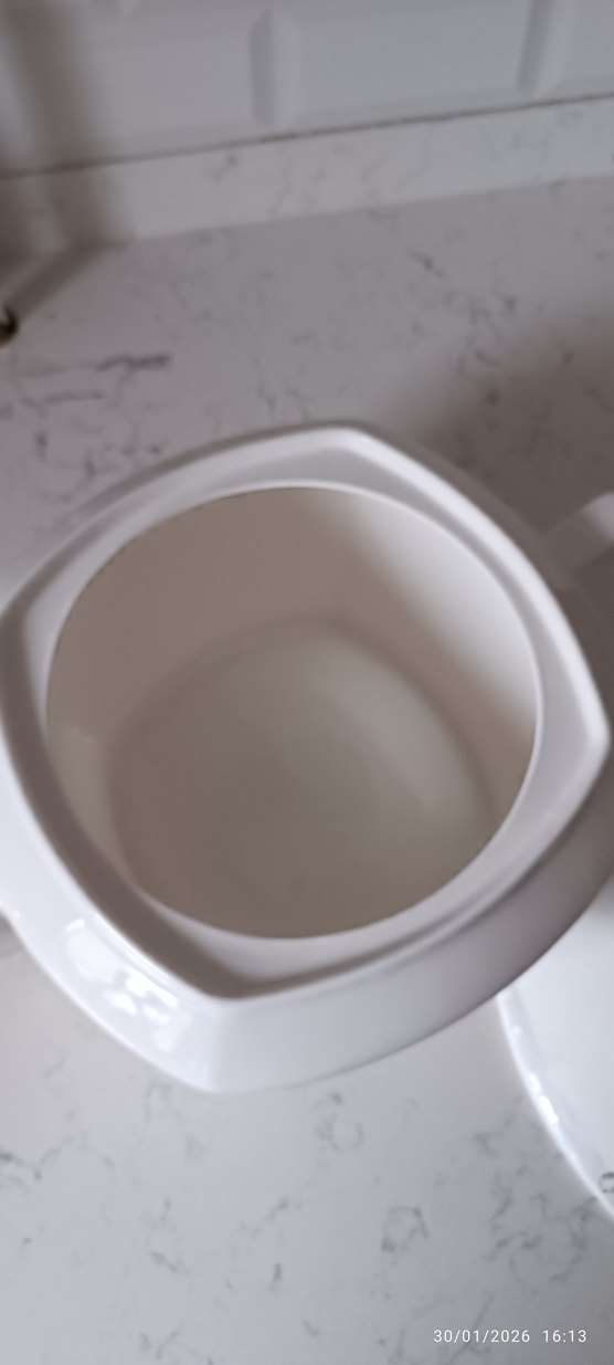 Nakışlı Beyaz Gri Sofra Takımı - Görsel 2