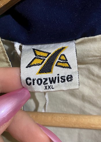 Diğer Mavi Bej Fermuarlı Vintage ceket