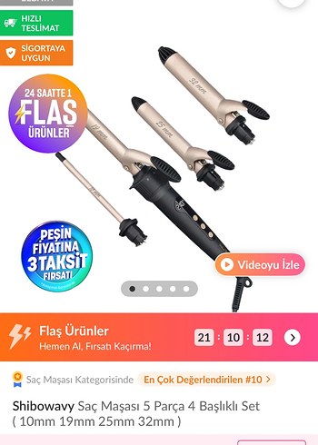 Babyliss Shibo Wavy 4in1 Profesyonel Saç Maşası