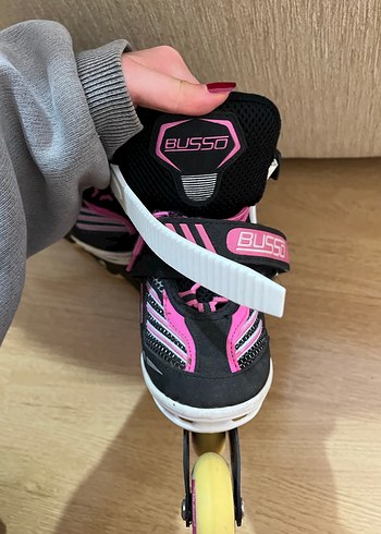 BUSSO Pembe Biker Kız Kaykay Seti - Görsel 8