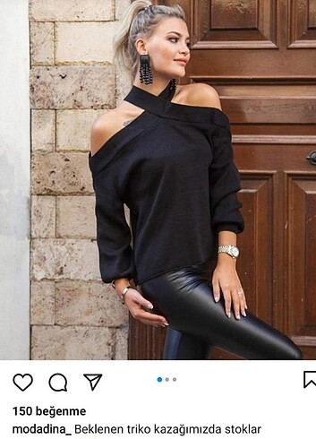 Diğer Çapraz yaka kazak
