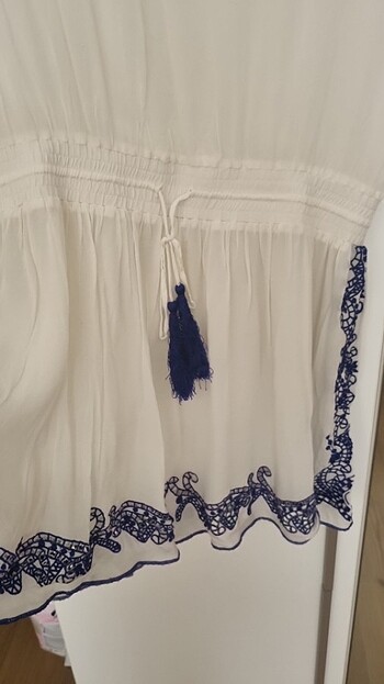 m Beden beyaz Renk Ince sifon elbise