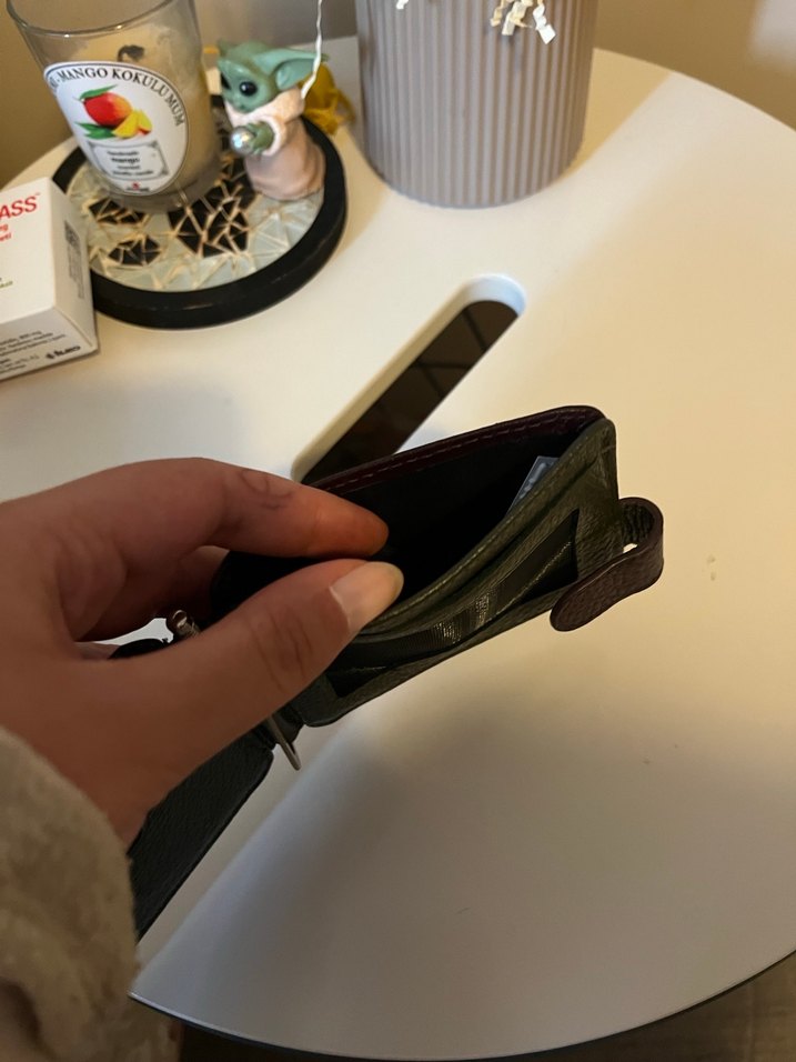 FABRİKA KOYU BORDO-YEŞİL UNİSEX CÜZDAN - Görsel 4