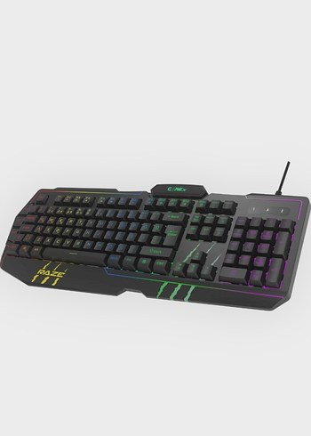 Çok Renkli RGB Aydınlatmalı Kablolu Klavye - Görsel 2