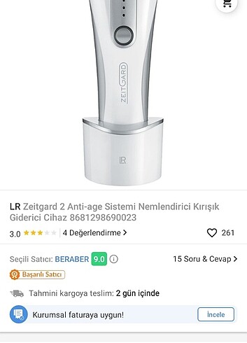 LR HEALTH BEAUTY LR Zeitgard Antiaging Kırışıklık Giderici Cihaz