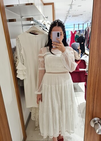 Parantez Nikah Elbisesi