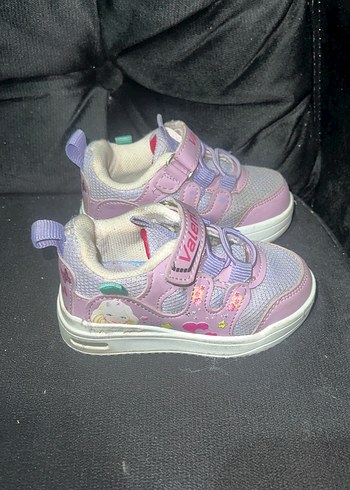 Kız Çocuk Pembe Cırt Cırtlı Spor Ayakkabı - Görsel 3