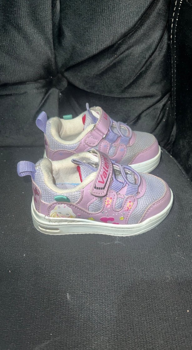 Kız Çocuk Pembe Cırt Cırtlı Spor Ayakkabı - Görsel 3