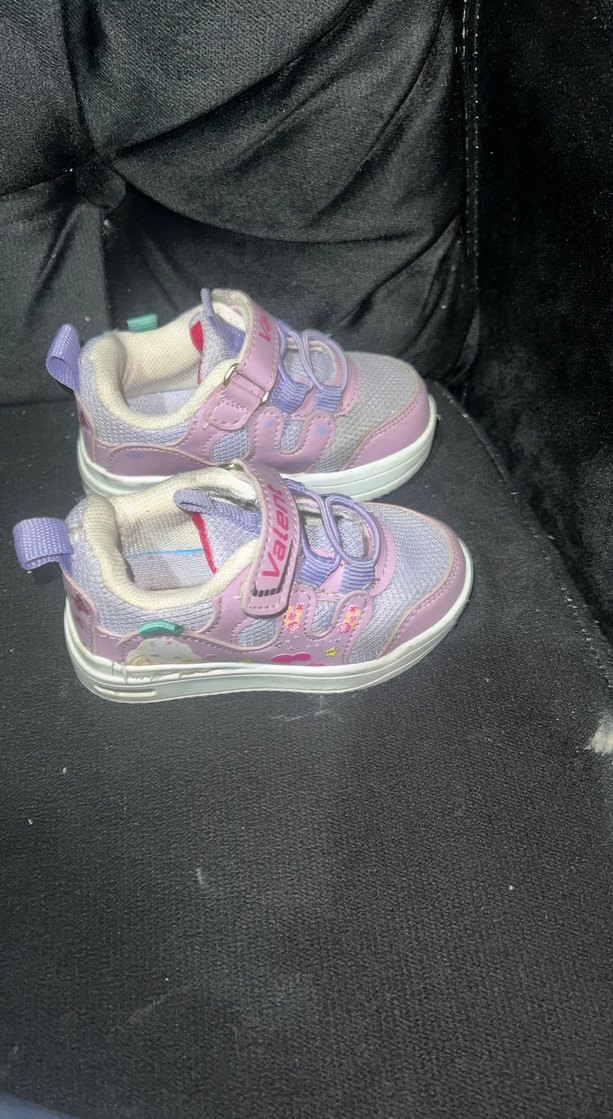 Kız Çocuk Pembe Cırt Cırtlı Spor Ayakkabı - Görsel 2