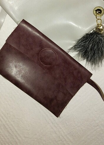 Bordo clutch el çantası 