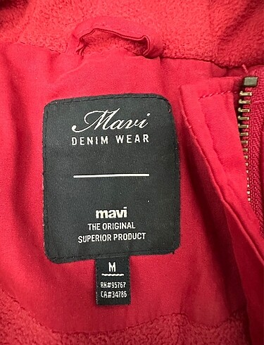 m Beden kırmızı Renk Mavi mont