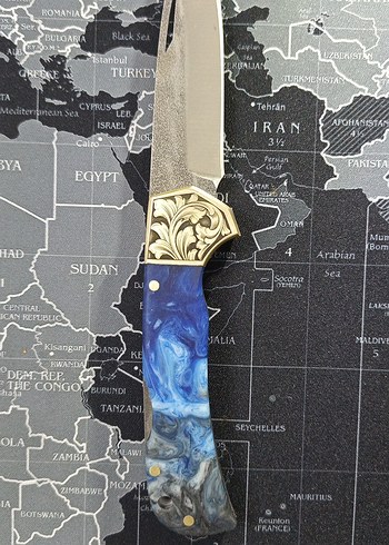 Altın Detaylı Özel Tasarım Bıçak - Görsel 2