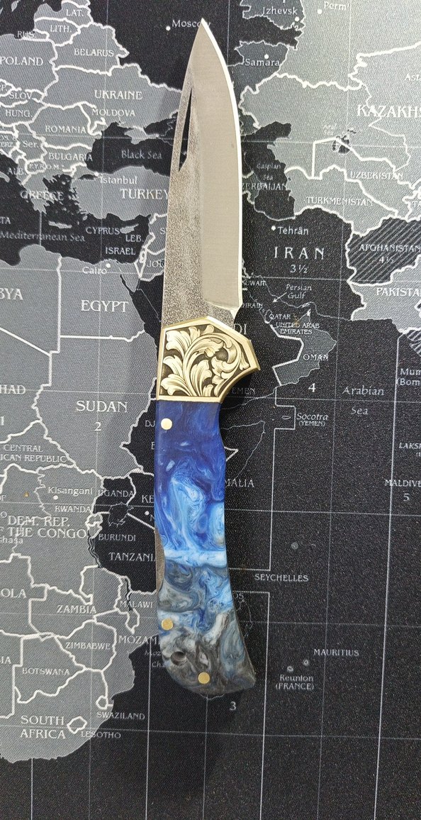 Altın Detaylı Özel Tasarım Bıçak - Görsel 2