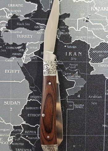 Kahverengi Ahşap Saplı Katlanır Bıçak - Görsel 2