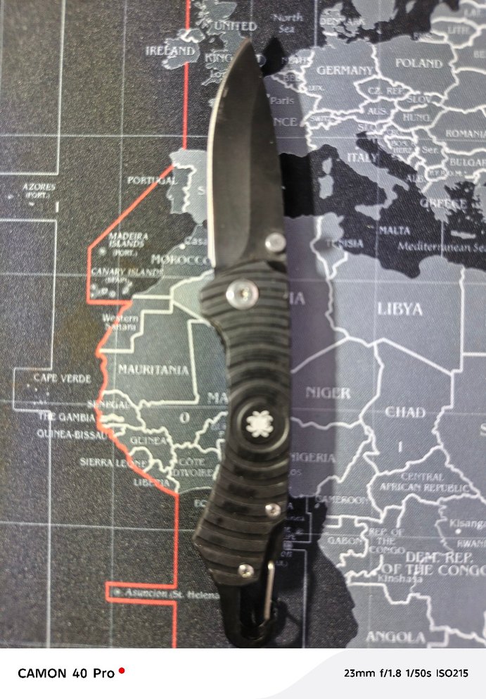 Siyah Katlanabilir Cep Bıçağı - Görsel 2