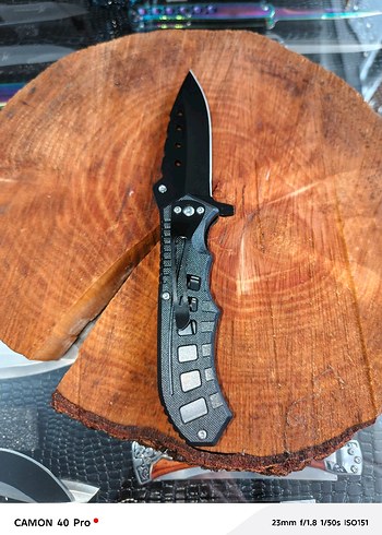 Siyah Katlanabilir Avcı Bıçağı - Görsel 2