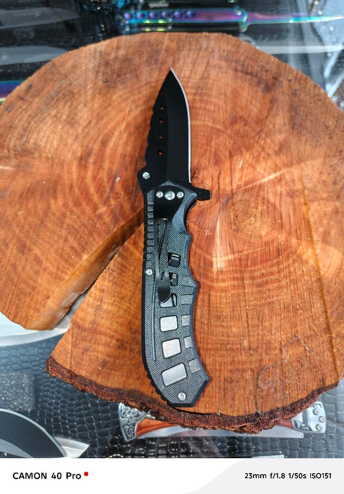 Siyah Katlanabilir Avcı Bıçağı - Görsel 2