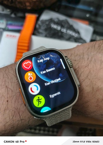 Gri HK9 Ultra 2 Çok Fonksiyonlu Akıllı Saat - Görsel 5