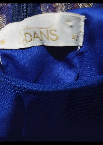 Dantel Detaylı Lacivert Midi Elbise - Görsel 5