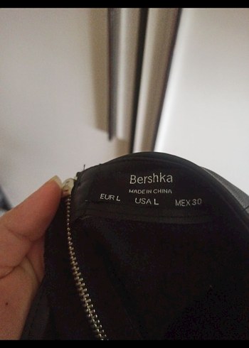 Siyah deri Straplez Mini Gotik Elbise - Görsel 5