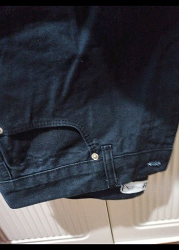 Siyah kadın Regular Fit Denim Pantolon - Görsel 2