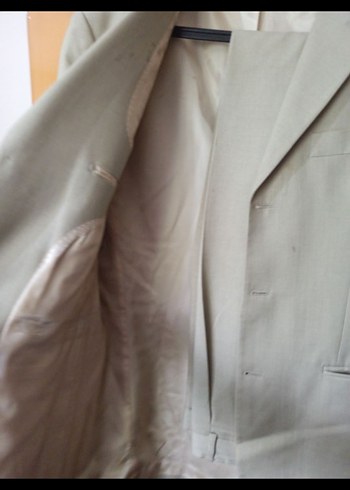 Bej Erkek Klasik Kesim Ceket - Görsel 3