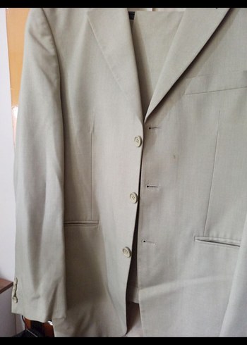 Bej Erkek Klasik Kesim Ceket - Görsel 2