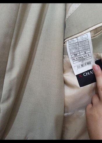 Bej Erkek Klasik Kesim Ceket - Görsel 4