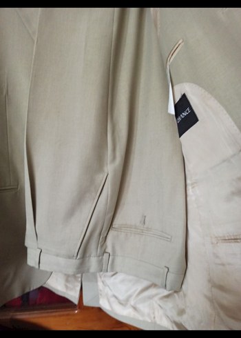 Bej Erkek Klasik Kesim Ceket - Görsel 6