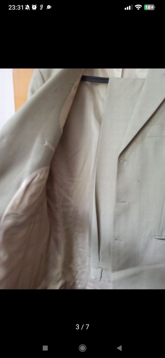 Bej Erkek Klasik Kesim Ceket - Görsel 3
