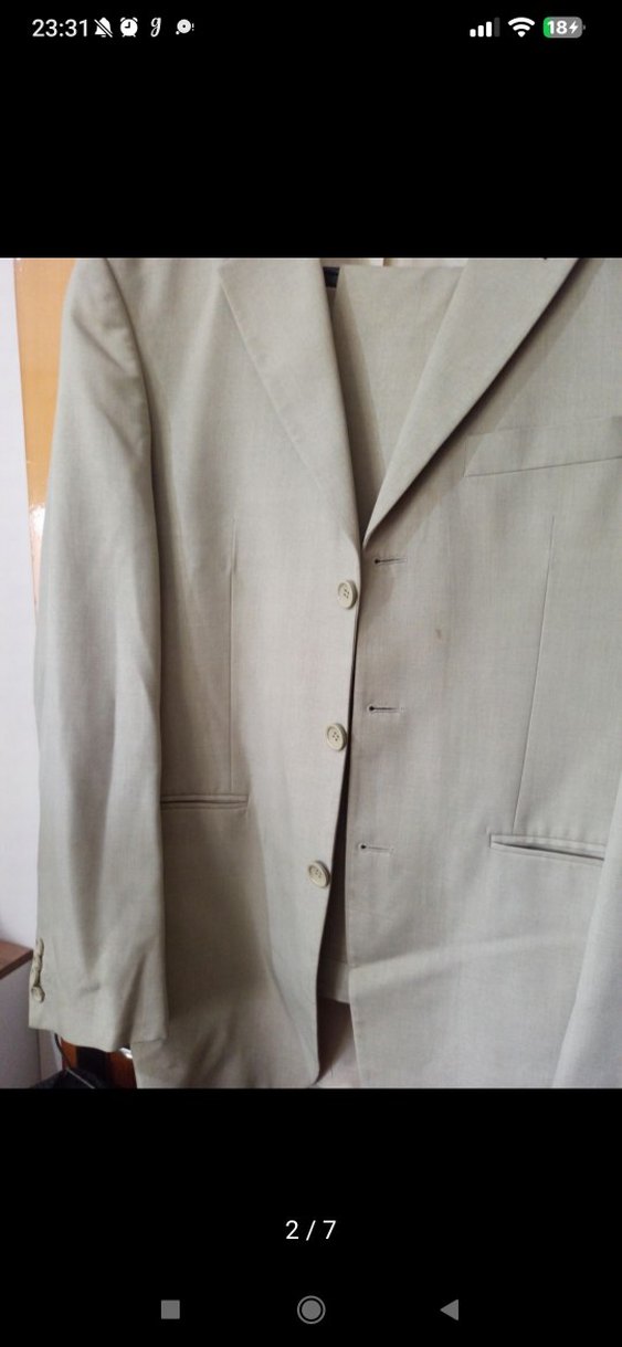 Bej Erkek Klasik Kesim Ceket - Görsel 2