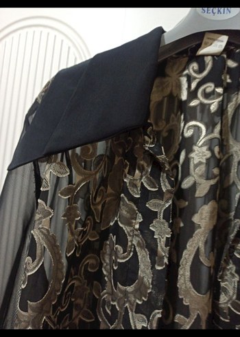 Siyah Desenli tül çok şık ceket - Görsel 4