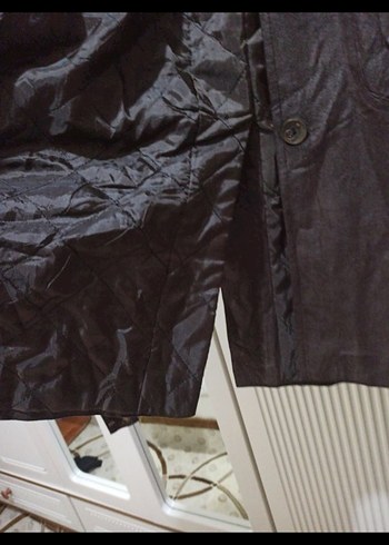 Kahverengi Deri Uzun Kadın Kaban - Görsel 5