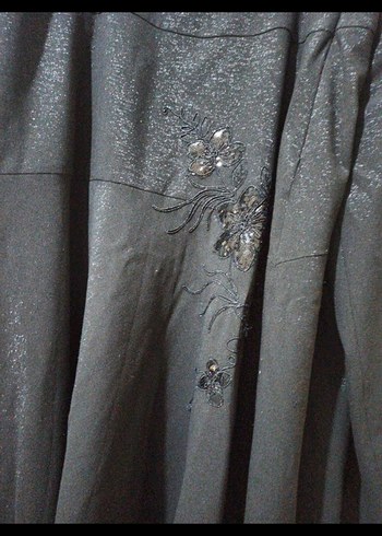 Siyah Nakışlı ve işlemeli Kadın Uzun Kollu Ceket ve etek takımı - Görsel 8