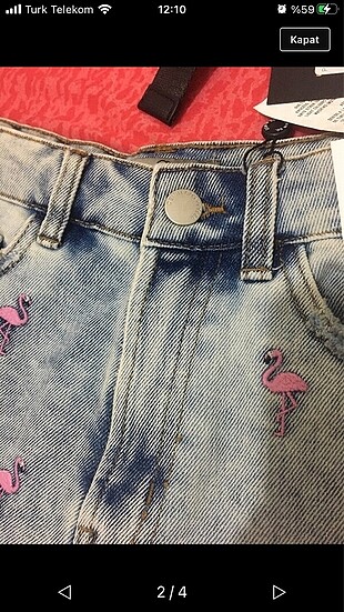 Topshop TOPSHOP YÜKSEK BEL JEAN ŞORT