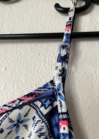 Bohem Çok Renkli Askılı Salaş Atlet - Görsel 3