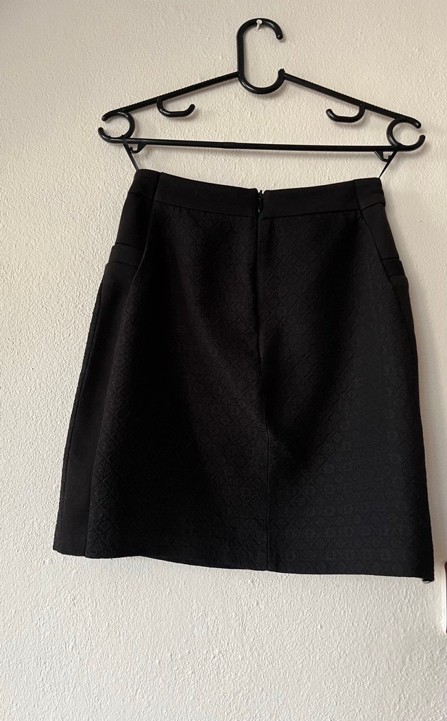 Siyah Basic Mini Etek - Görsel 2