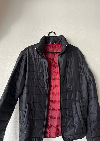 Kadın Siyah Fermuarlı Streetwear Mont