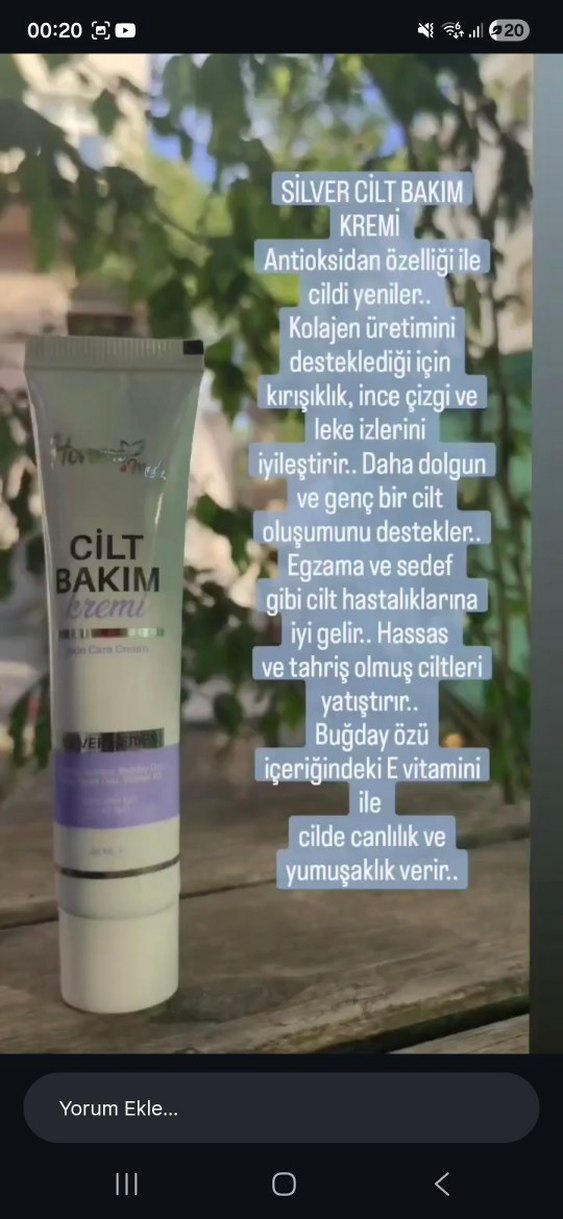 Homm bitkisel Cilt Bakım Kremi 40 ml - Görsel 2