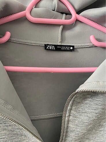 Zara Zara scuba kumaş kapüşonlu ceket