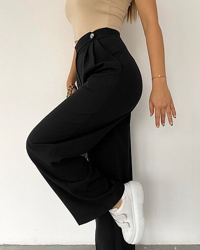 s Beden Siyah palazzo pantalon