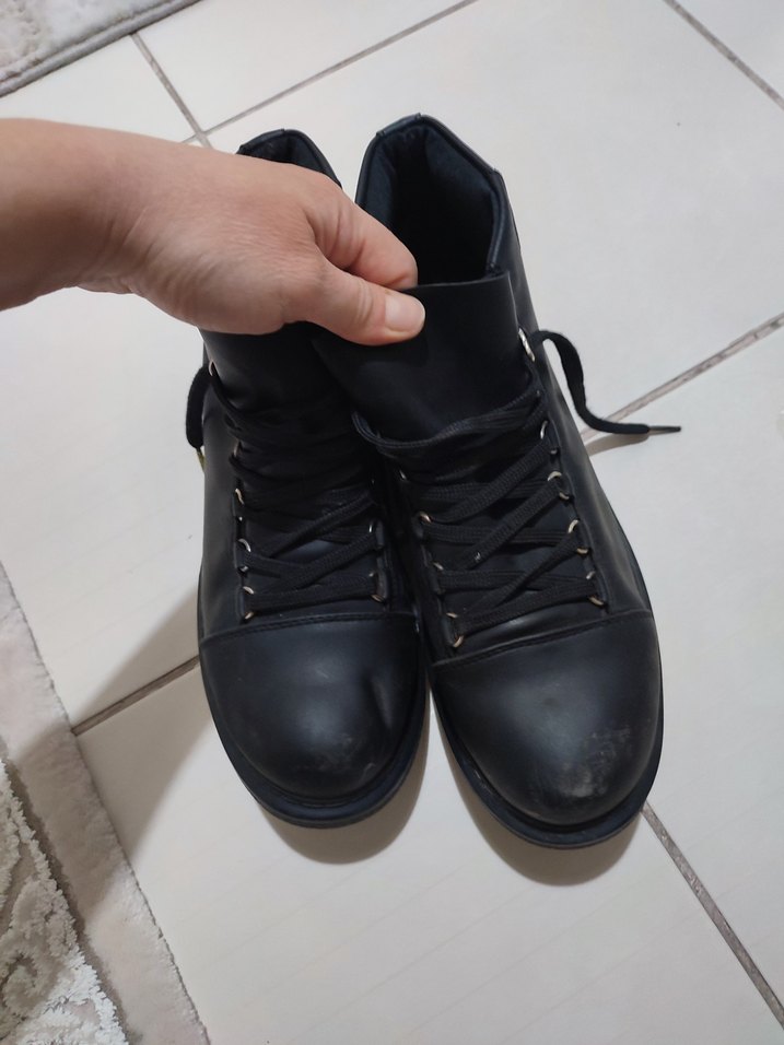 Siyah Erkek Lastik Botlar Tokalı chekich 43 no erkek bot - Görsel 2