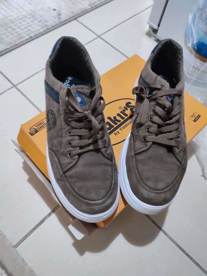 Dakir's Kahverengi Bağcıklı Erkek Sneakers 43 erkek - Görsel 2